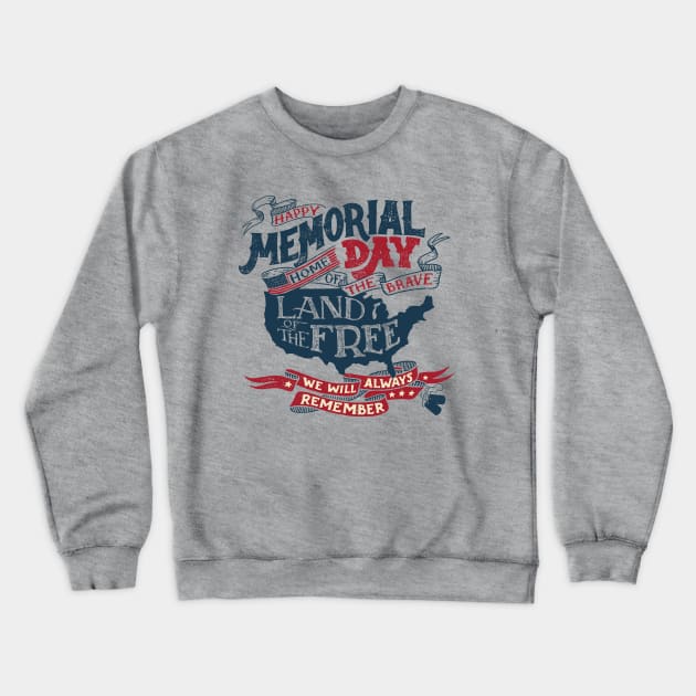 Memorial Day Crewneck Sweatshirt by spicoli13